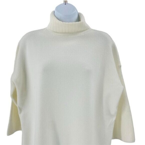 Pomander Place NEW Winter White Vivianne Turtleneck Sweater Mini Dress Size XS - Picture 5 of 10